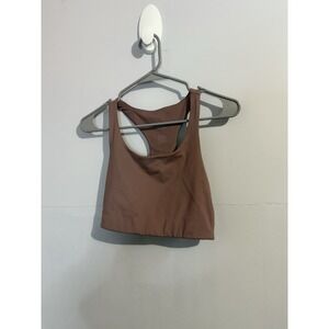 Girlfriend Collective Paloma Racerback Longline Bra Pink Mauve S